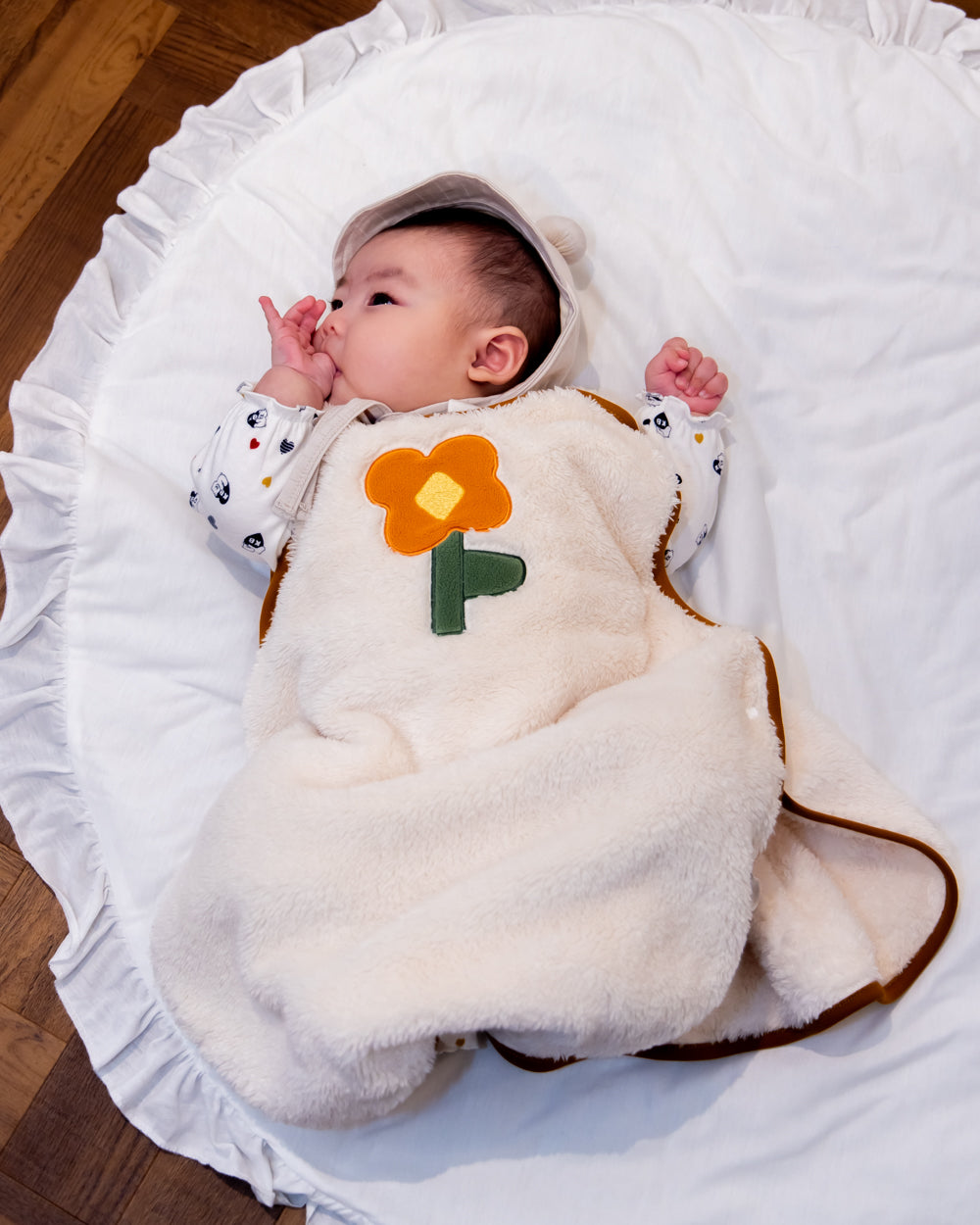 （予約商品）もこもこボアスリーパー【110104】（Off-White）