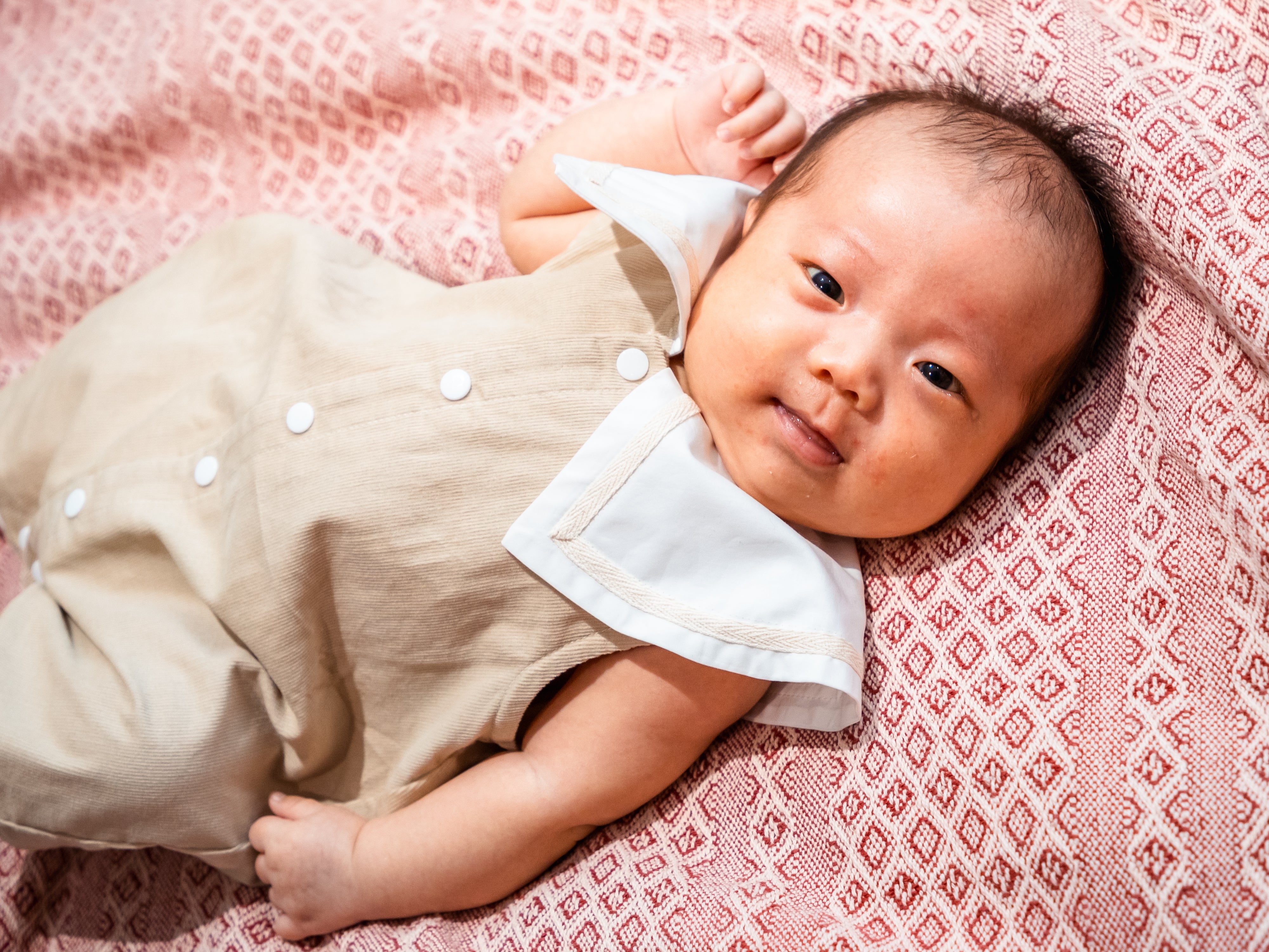 (Pre-order) Shirt Call Sailor Collar Overalls [110042-2] (Beige) 