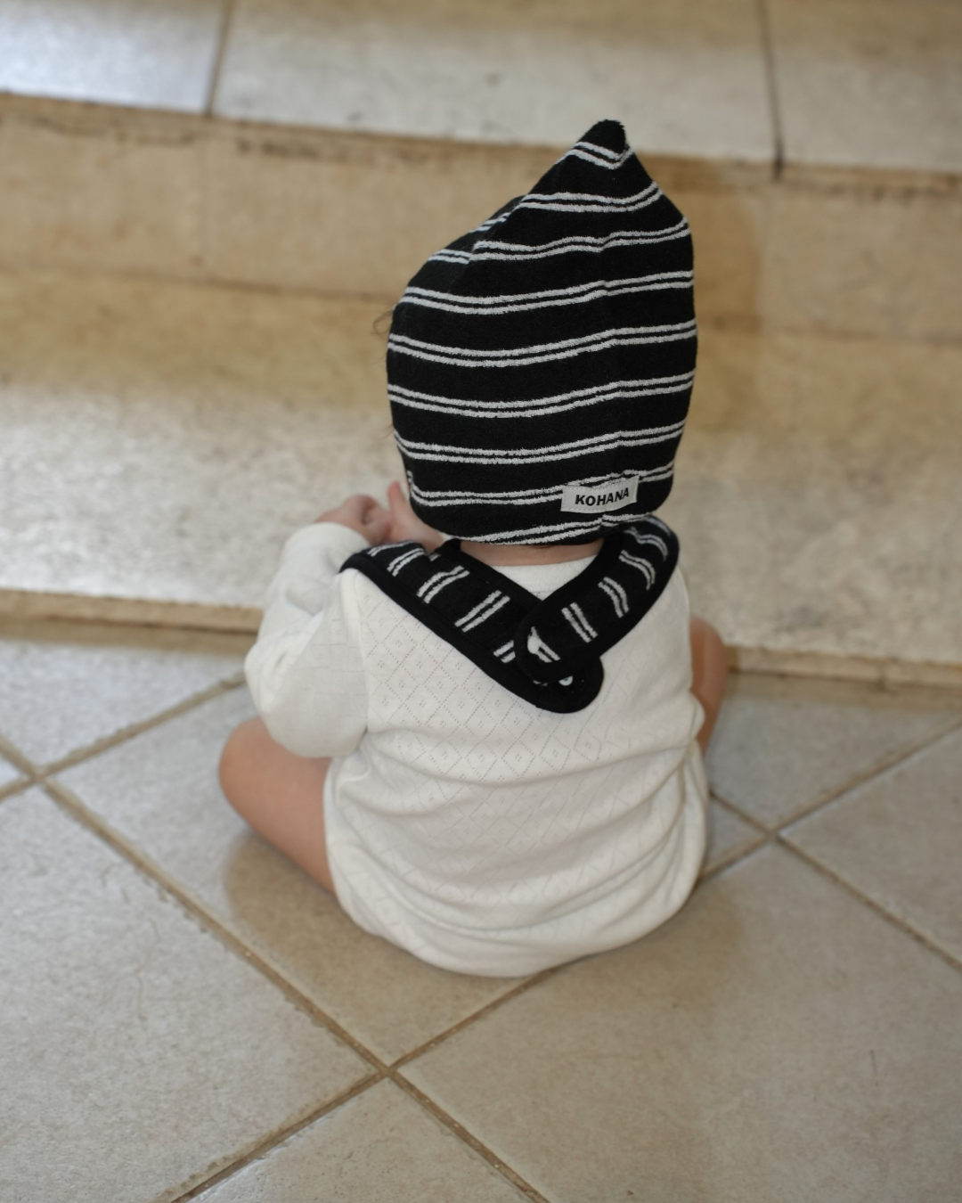 Daily soft border pile bonnet【110641】