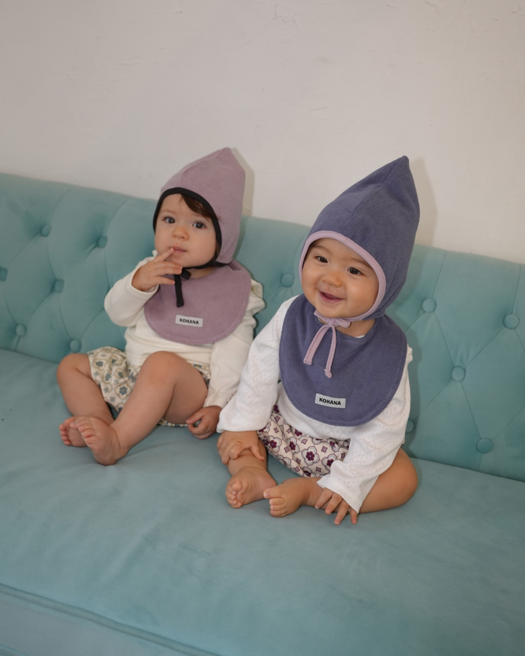 Daily soft color pile bib【110612】