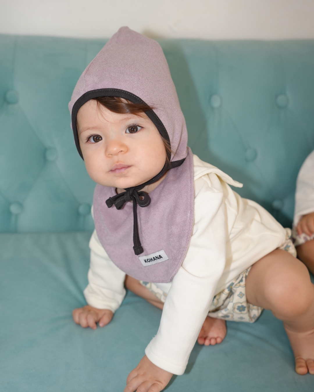 Daily soft color pile bib【110612】