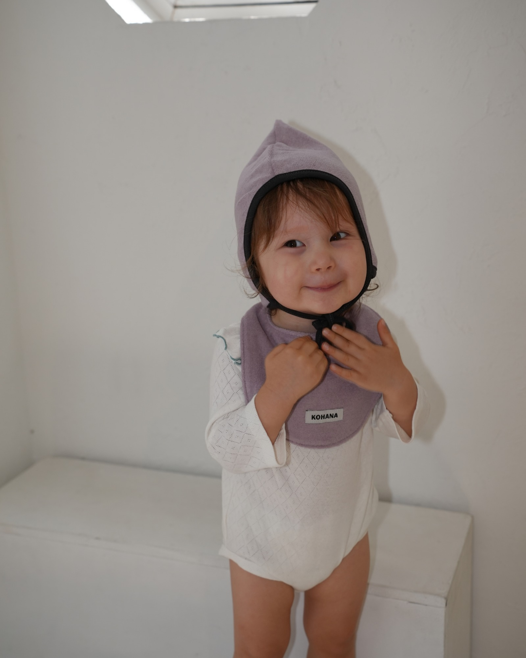 Daily soft color pile bib【110612】
