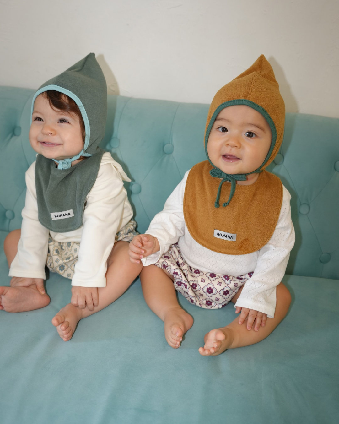 Daily soft color pile bib【110612】