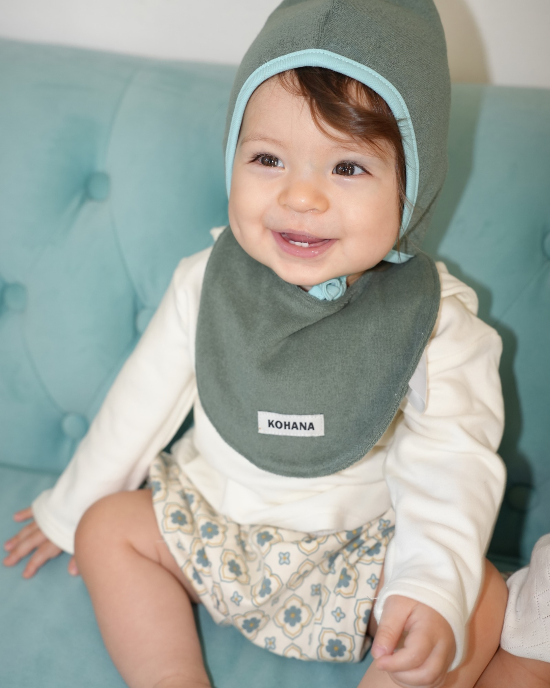 Daily soft color pile bib【110612】