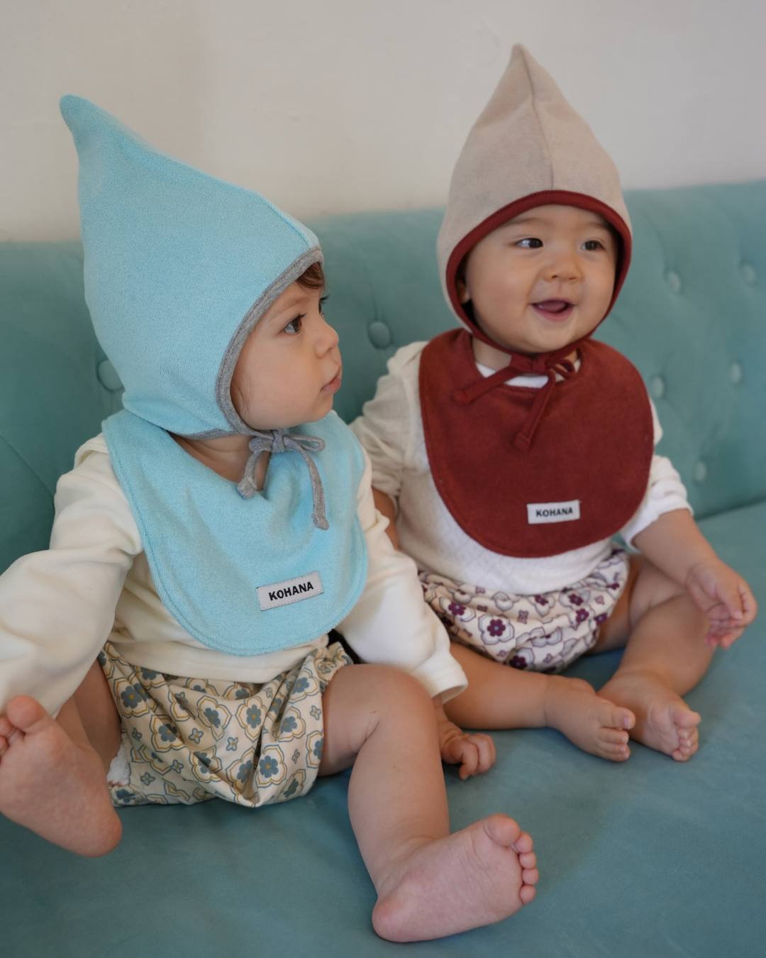 Daily soft color pile bib【110612】