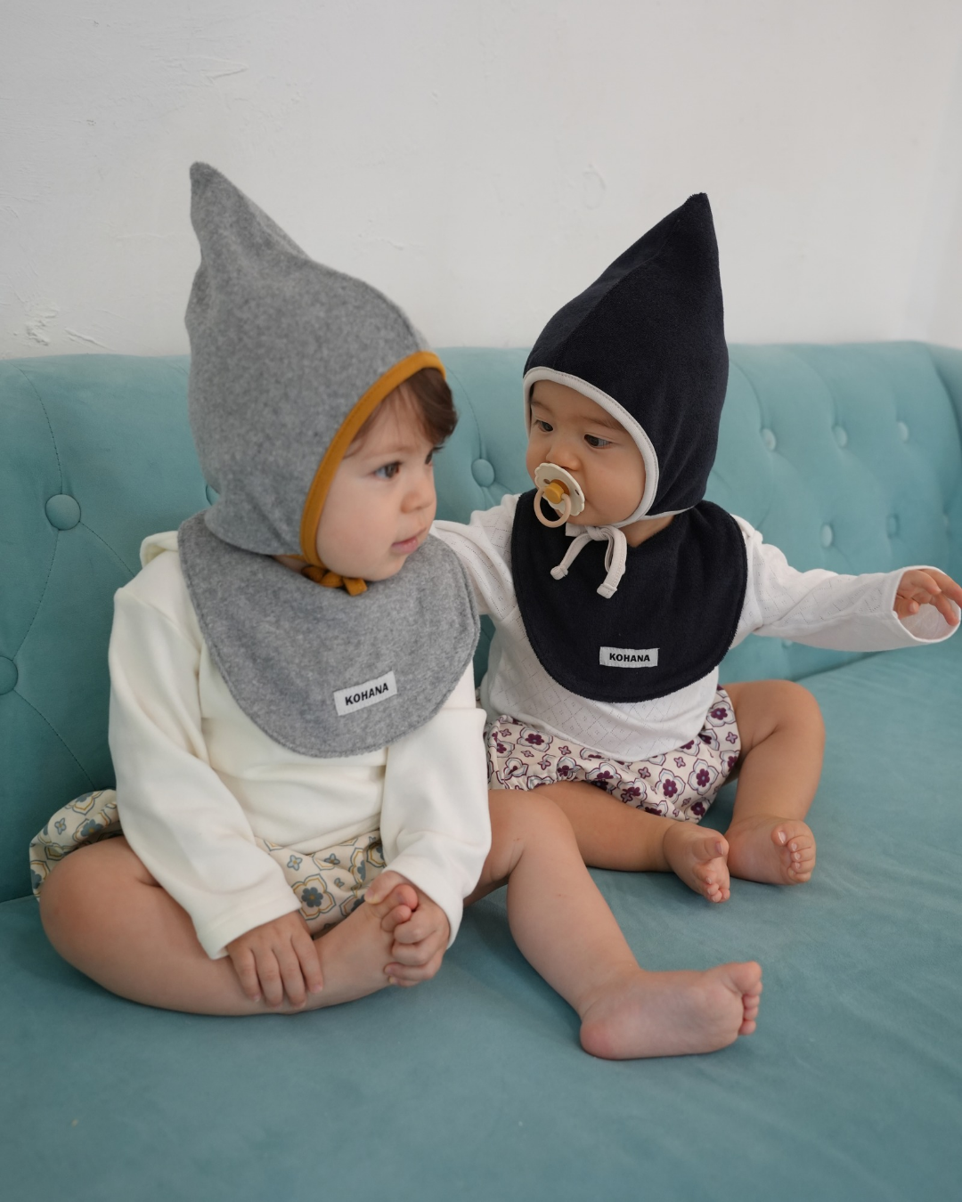 Daily soft color pile bib【110612】