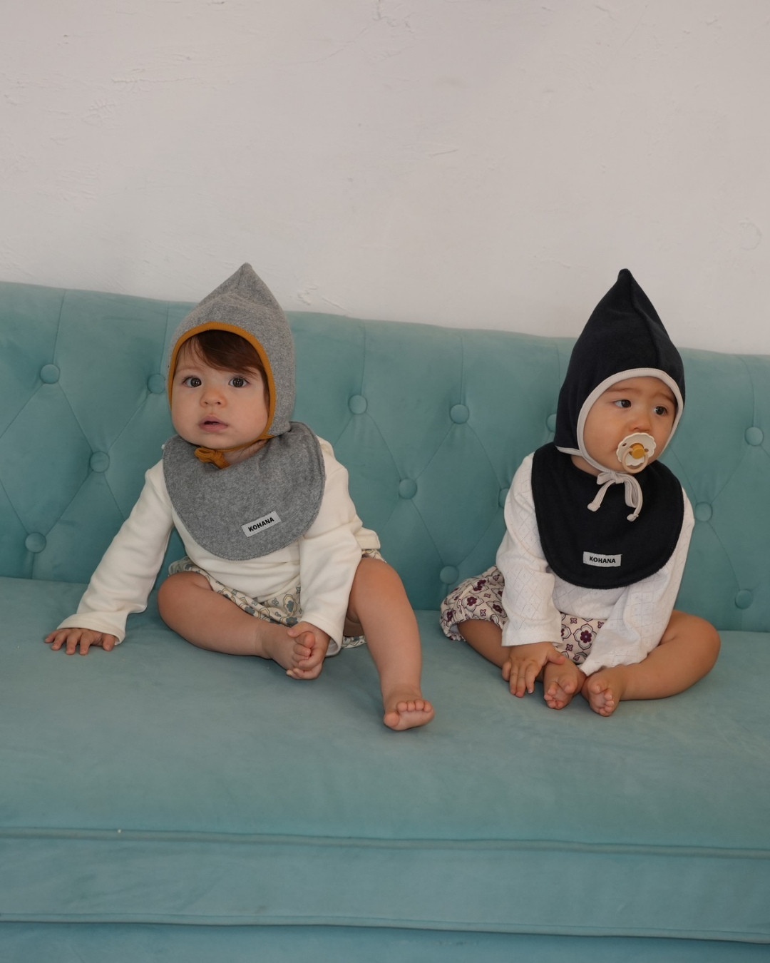 Daily soft color pile bib【110612】