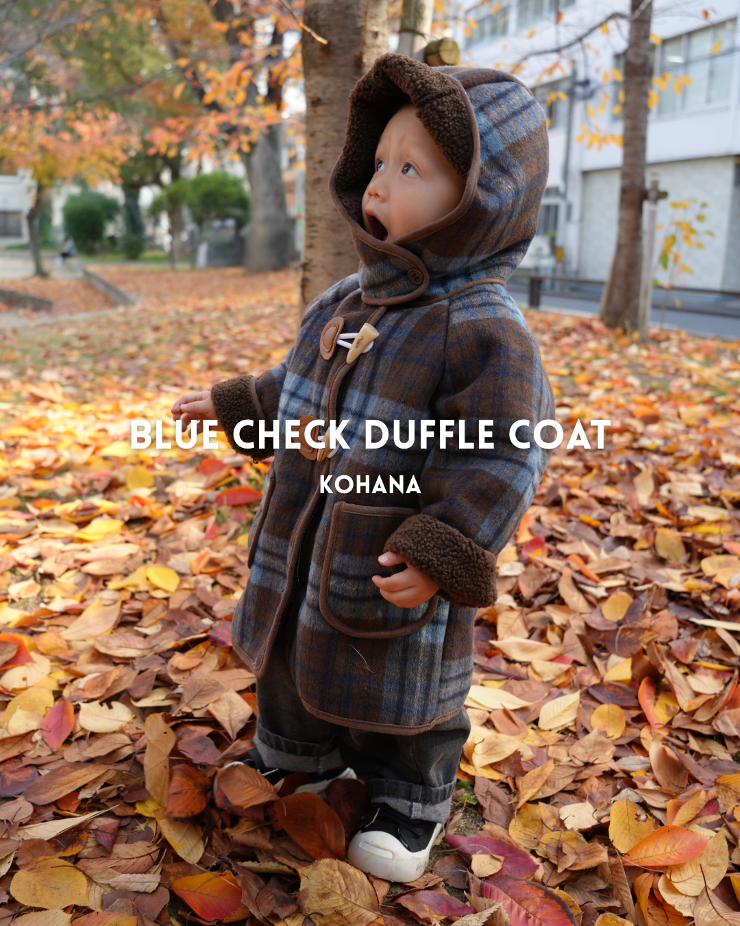 （pre-order）ブルーチェックダッフルコート【K282】
