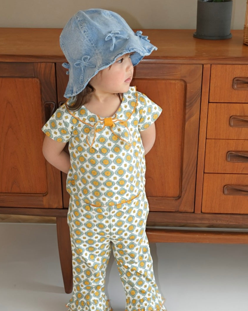 Ribbon Denim Hat【A266】