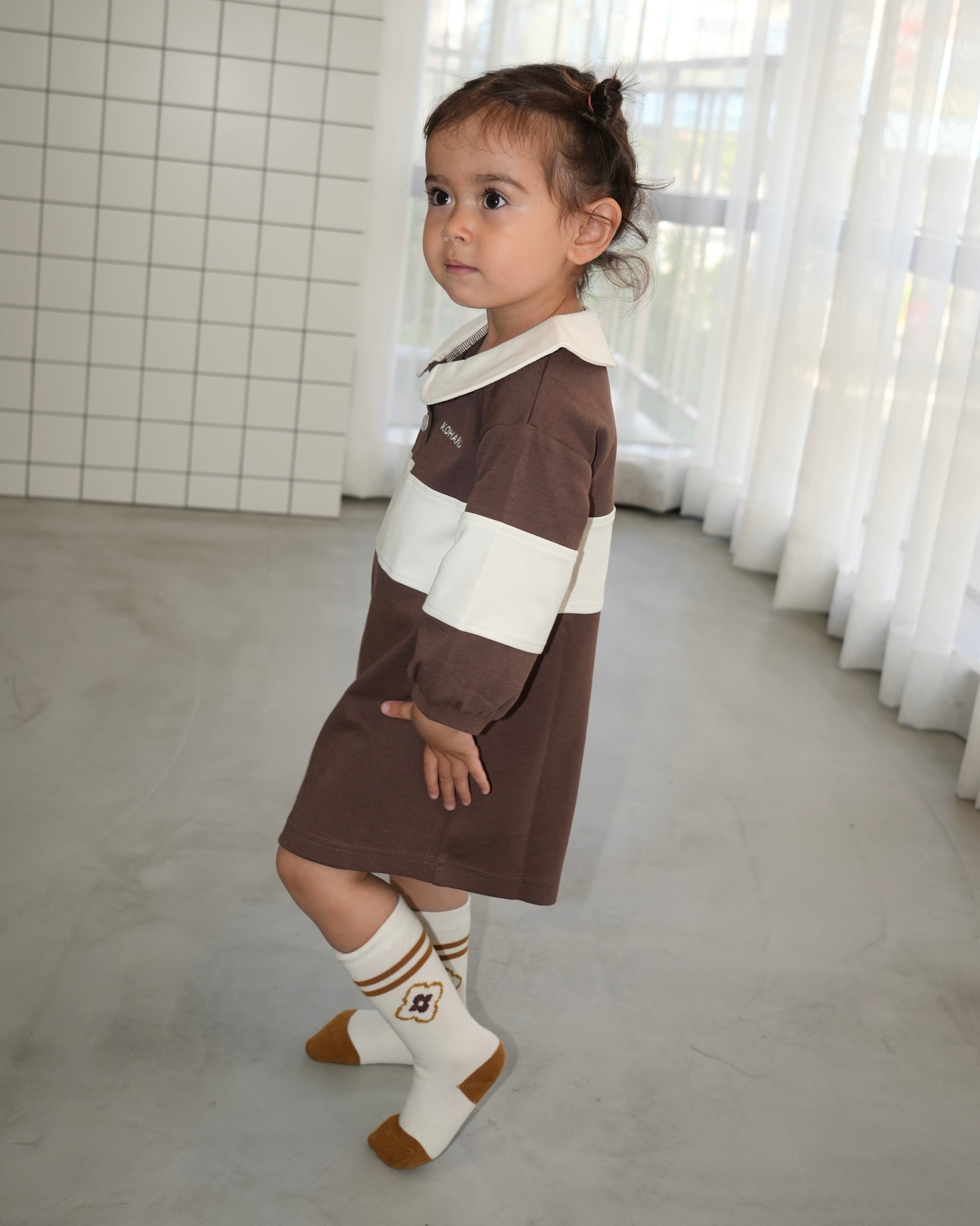 [110345] (brown) Rugby Dress