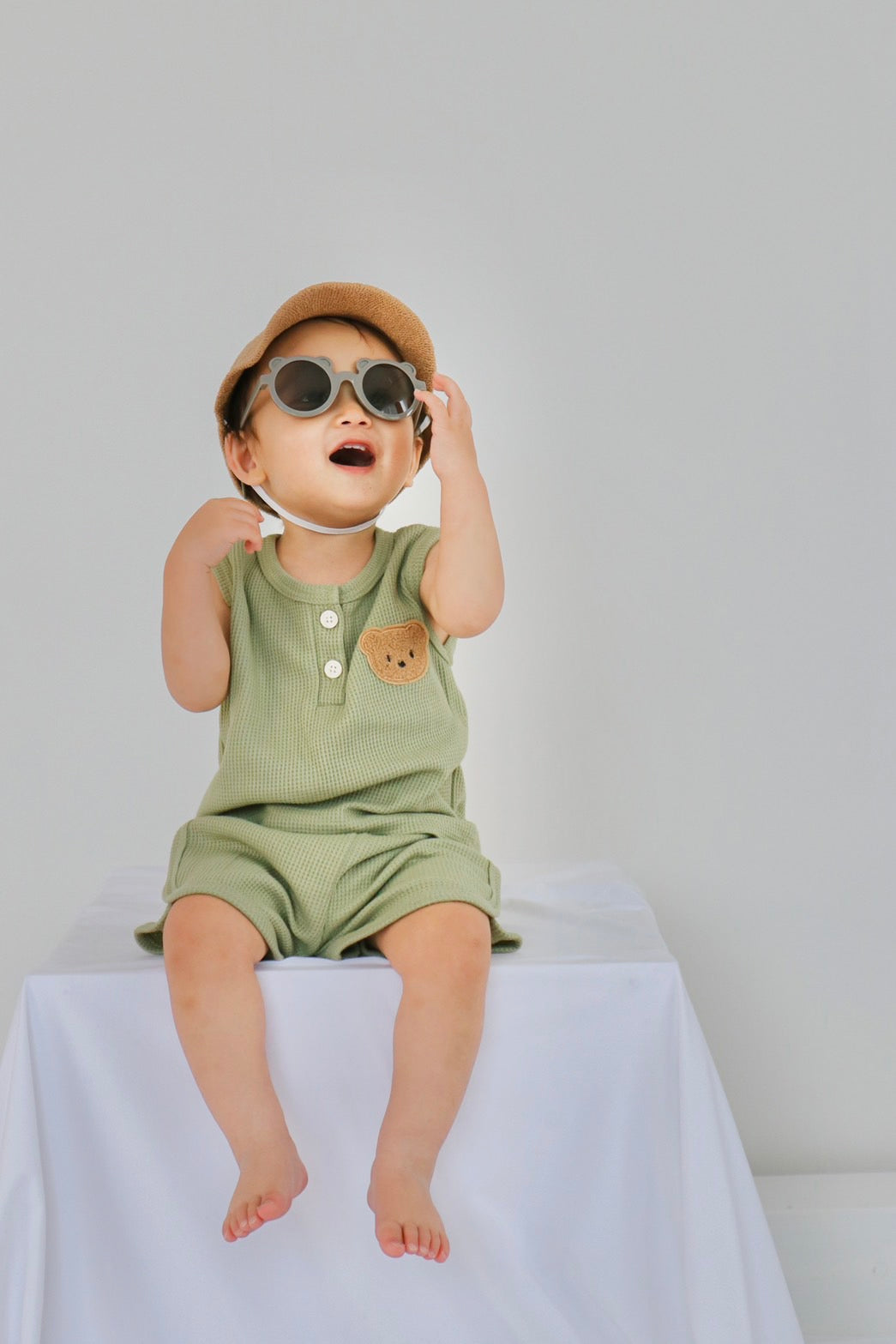 Bear sleeveless set [N3482]