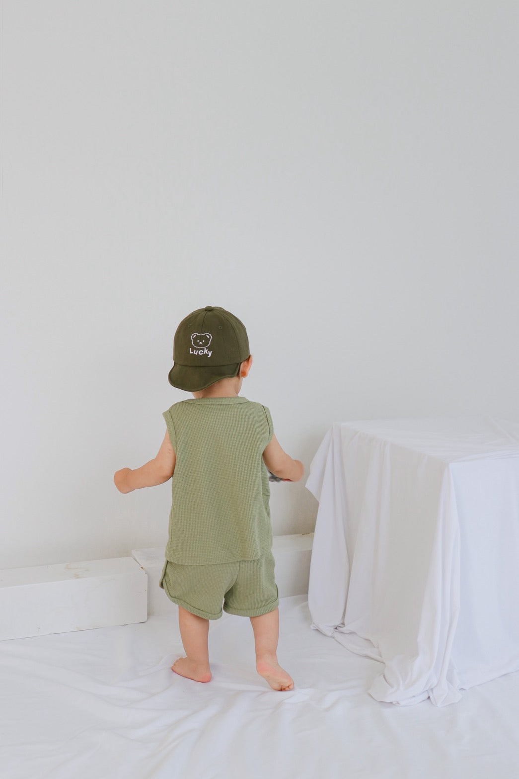 Bear sleeveless set [N3482]