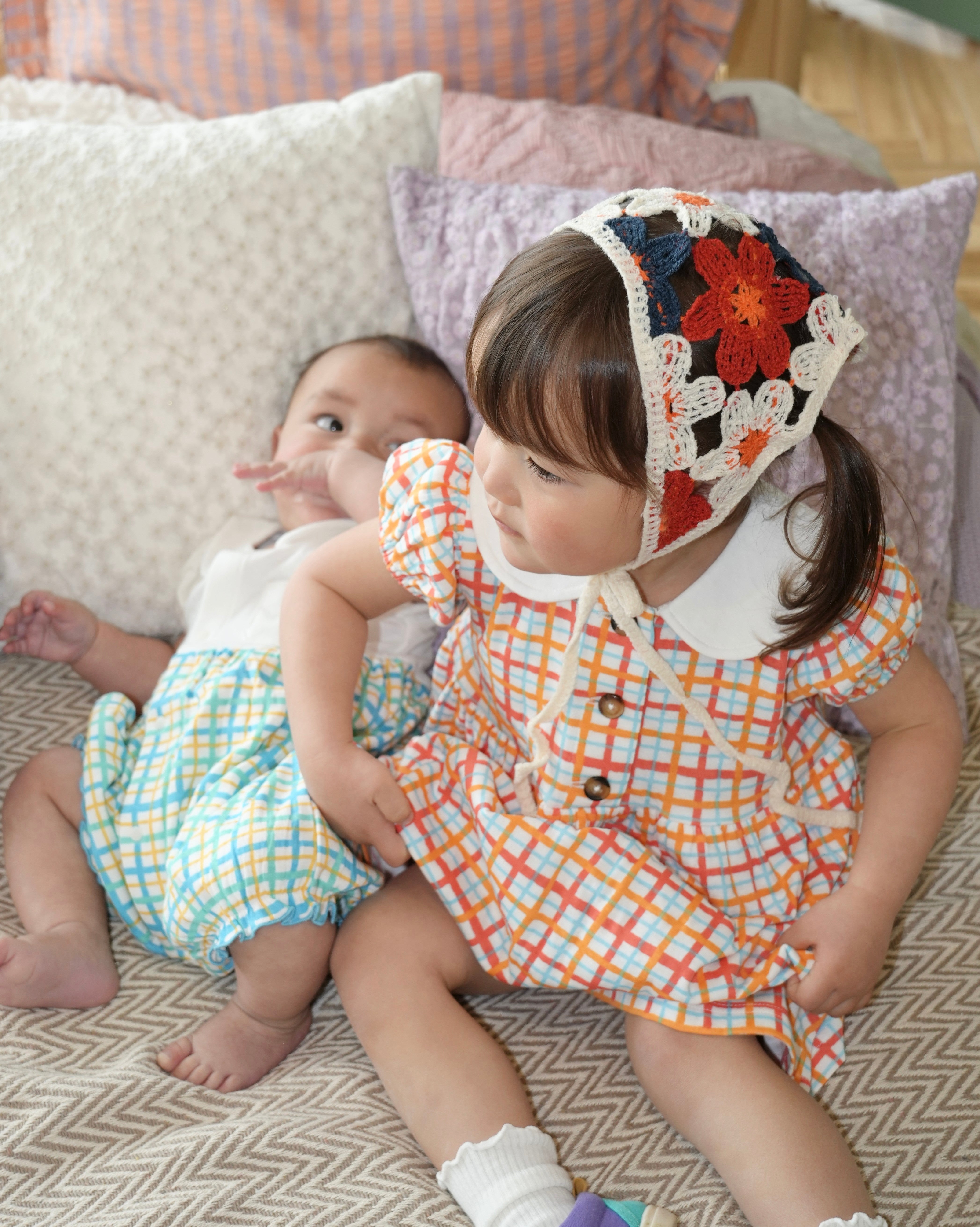 (Pre-order item) Crochet Flower Bandana [A297] 