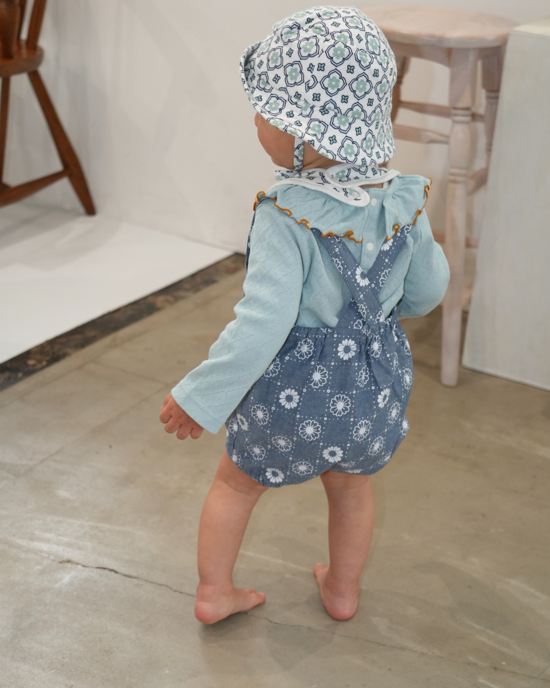 Daisy Denim Rompers【110211】