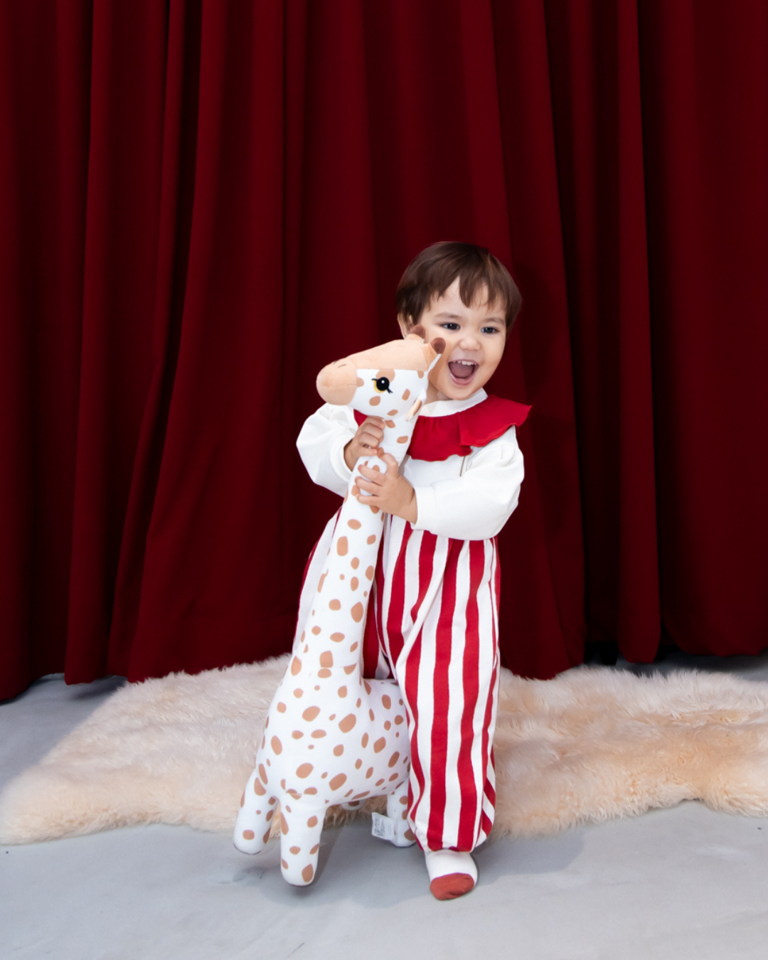 (Pre-order item) Circus Sweat Coverall [110078] (Red) 