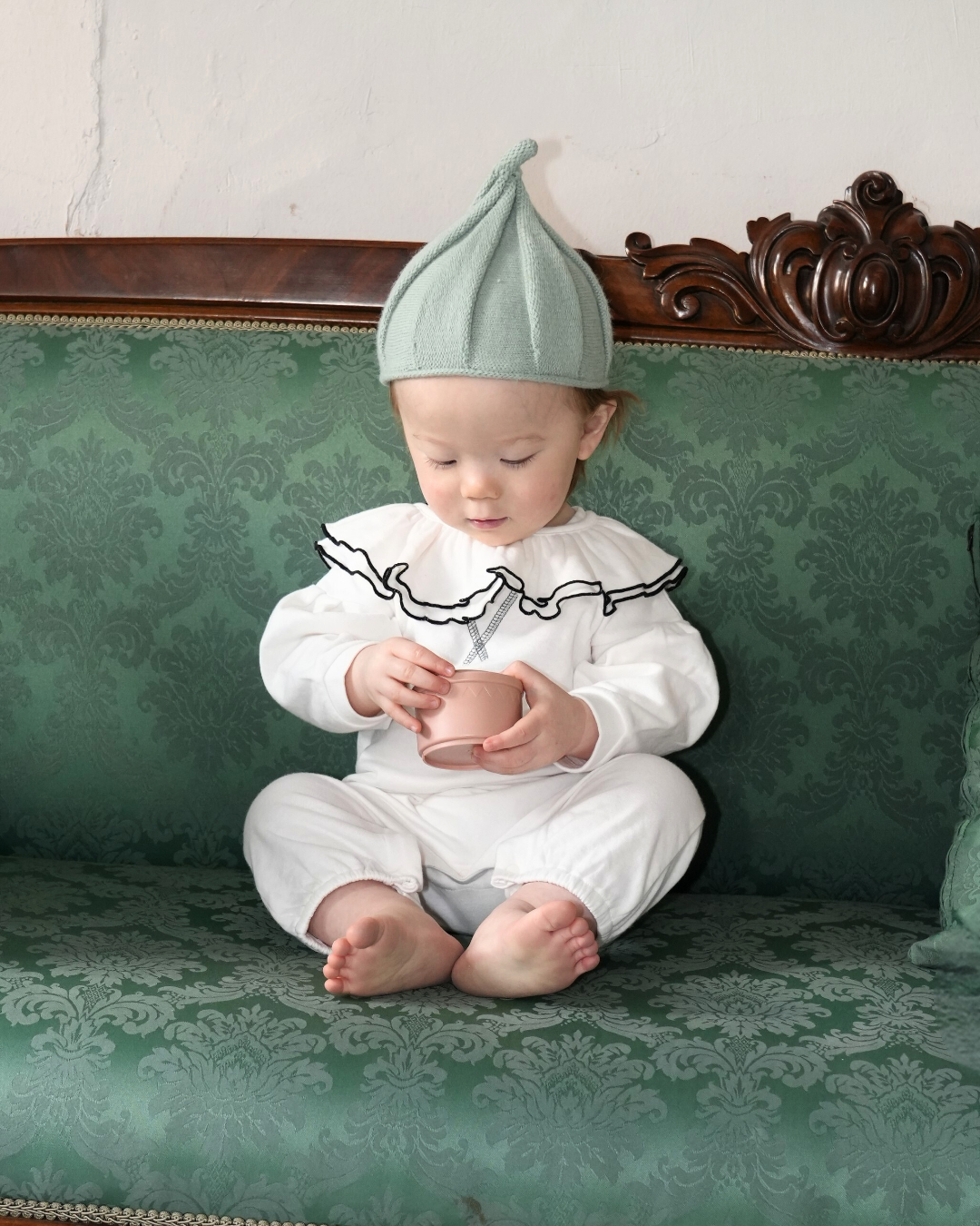 Classical Detachable Collar Pumpkin Pants Two Piece Set【110126】