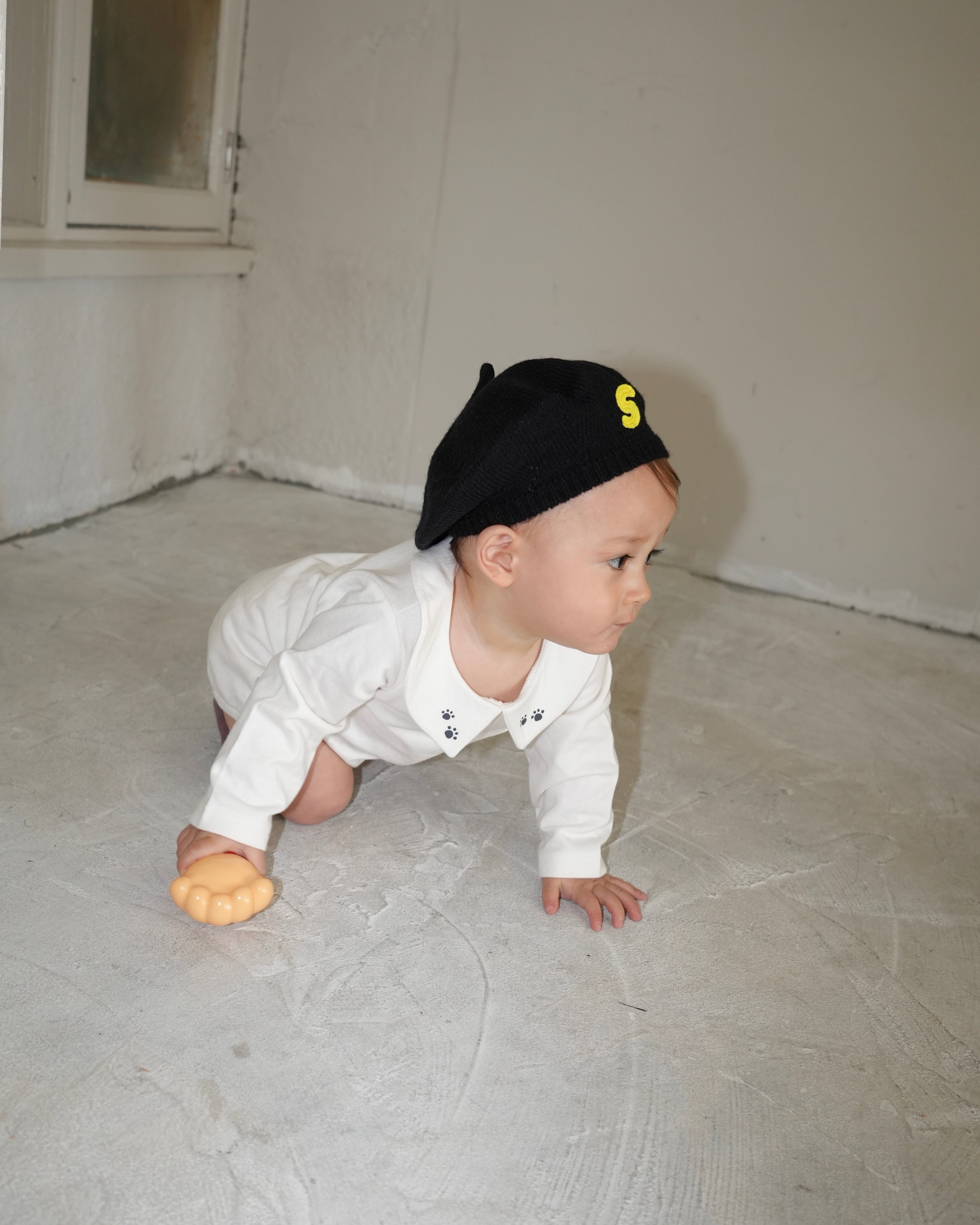 Design Collar Rompers【110121】（white）