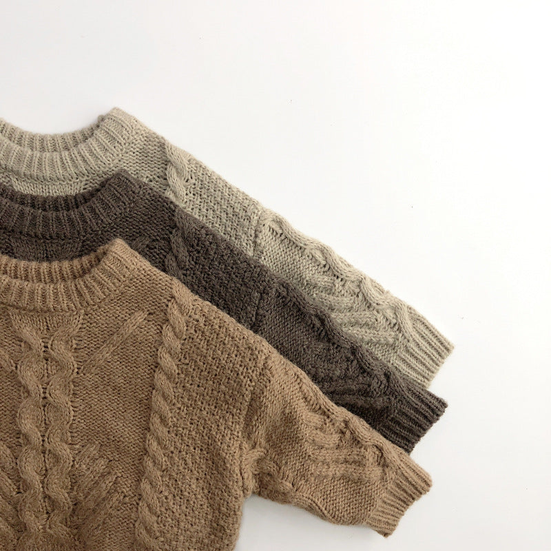 Twist mix knit pullover [K182] 