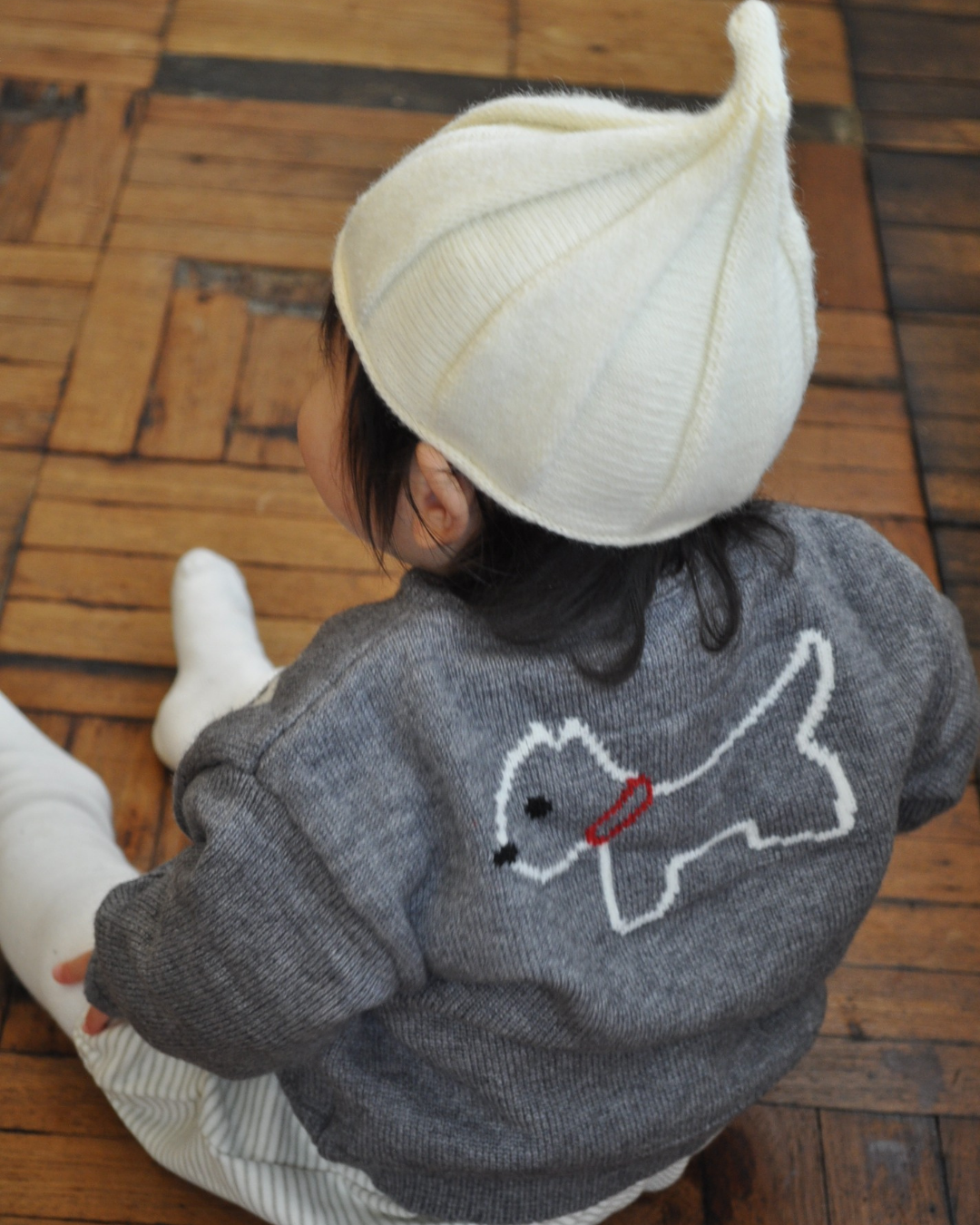 (予約商品)わんわんニットカーディガン【N3428】