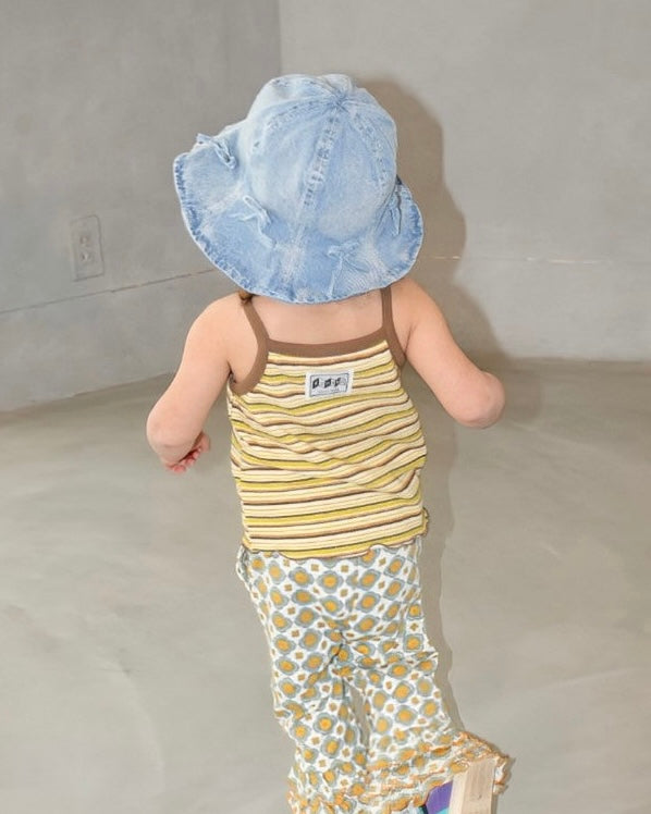 Ribbon Denim Hat【A266】