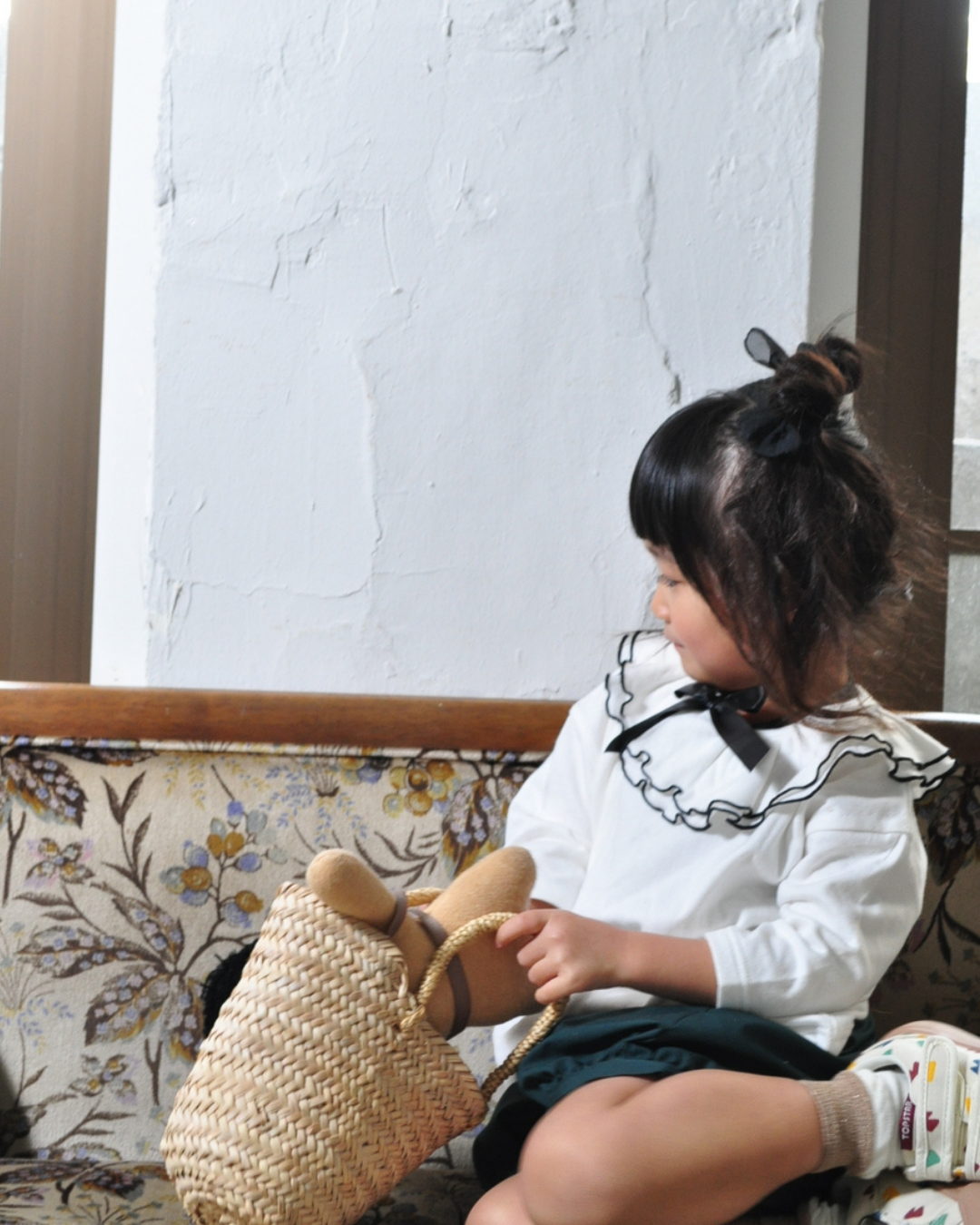 Classical Detachable Collar Pumpkin Pants Two Piece Set【110126】