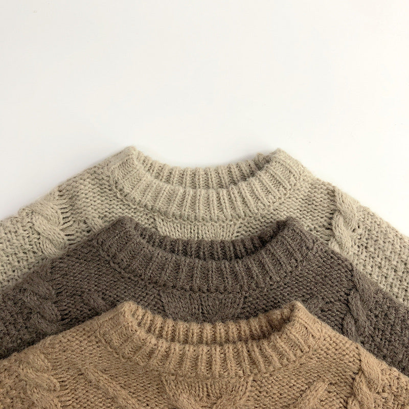 Twist mix knit pullover [K182] 