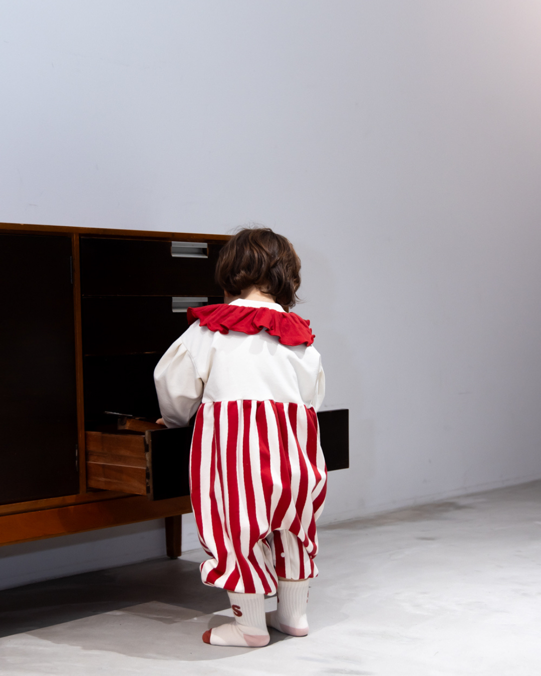 (Pre-order item) Circus Sweat Coverall [110078] (Red) 
