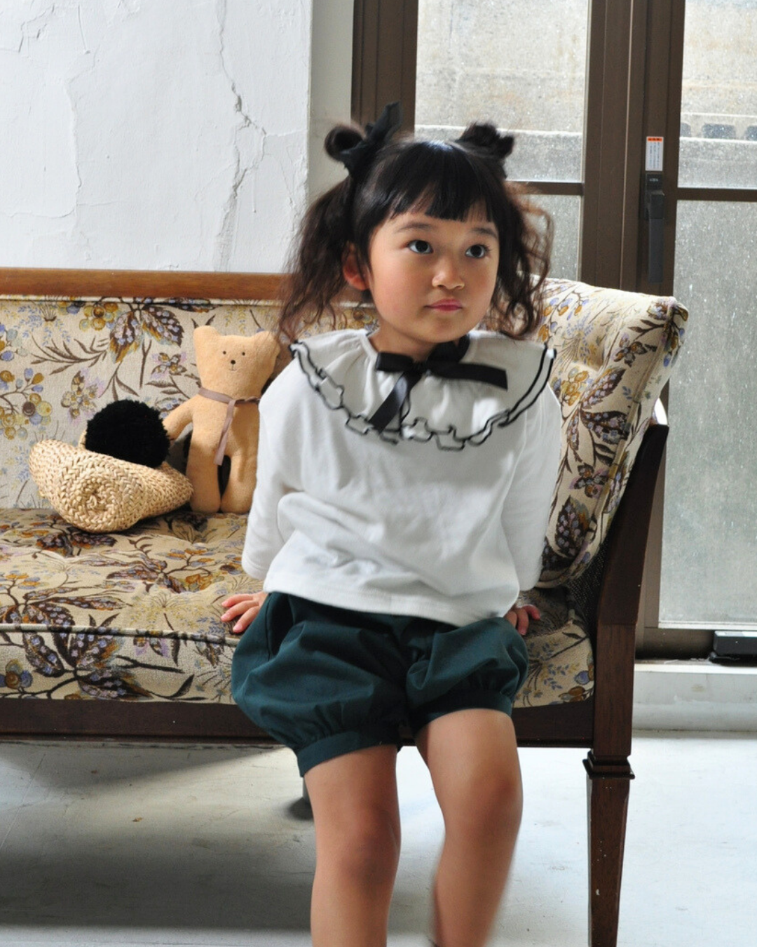 Classical Detachable Collar Pumpkin Pants Two Piece Set【110126】