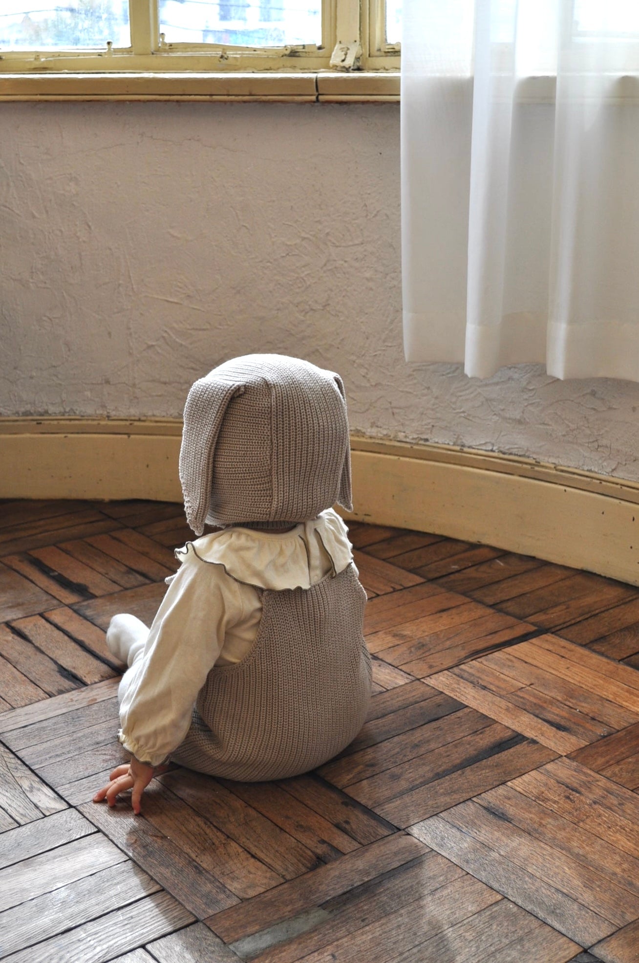 Rabbit Knit Three Piece(gray)