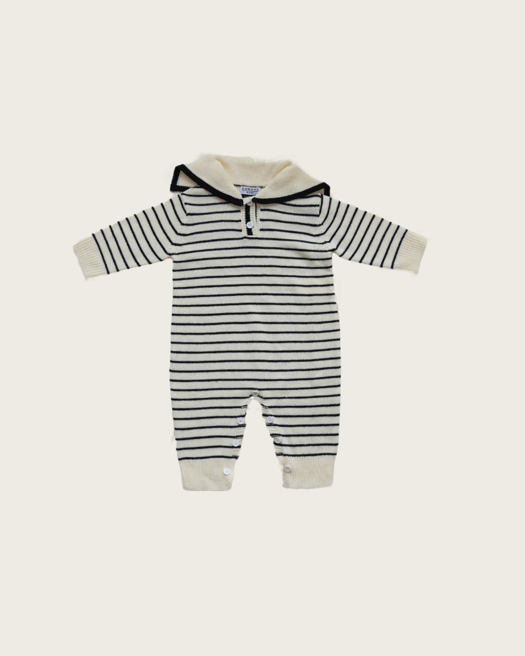 Sailor Collar Knit Cover All(border)