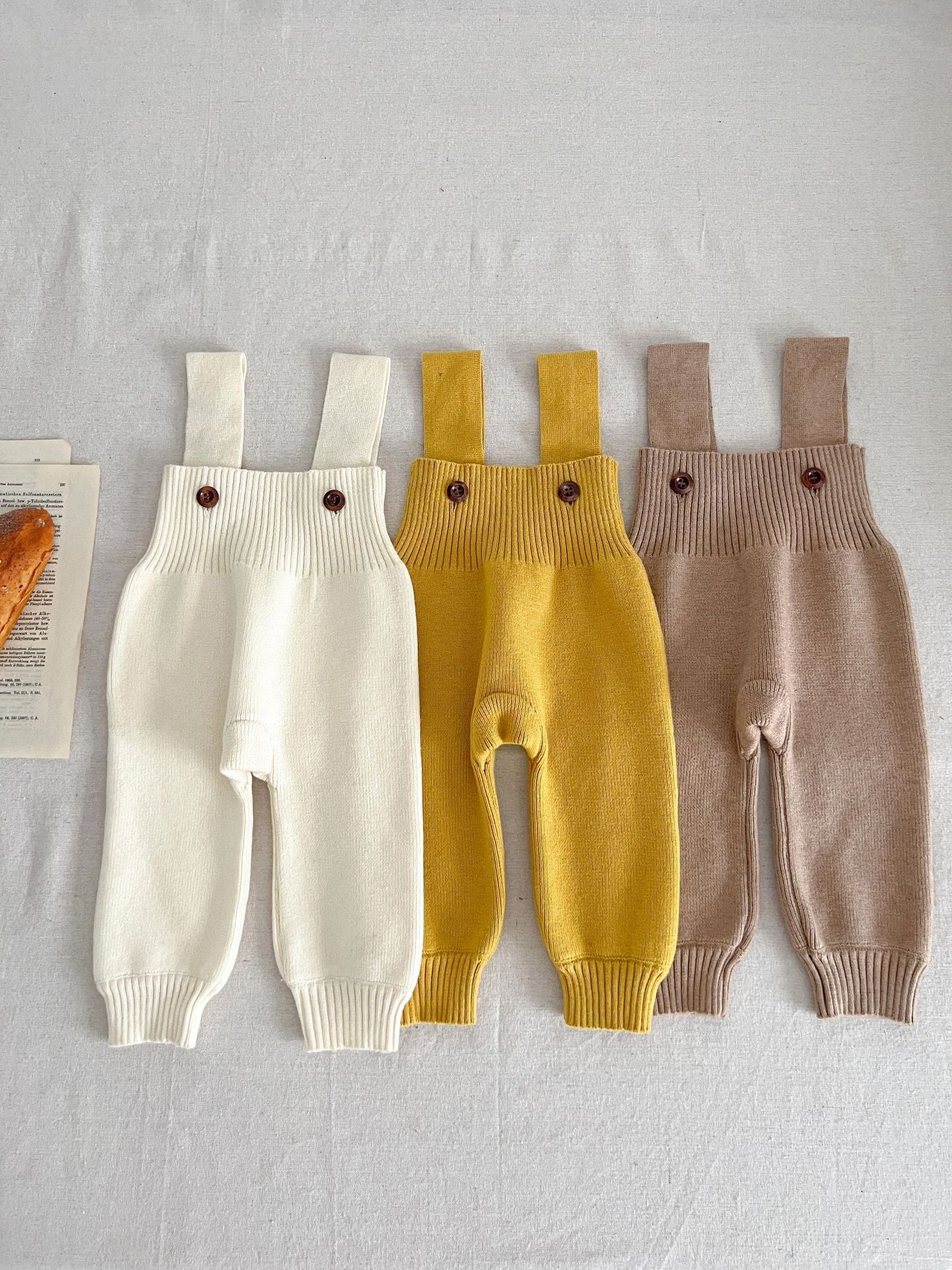 Color knit overalls (9color) [N3219] 