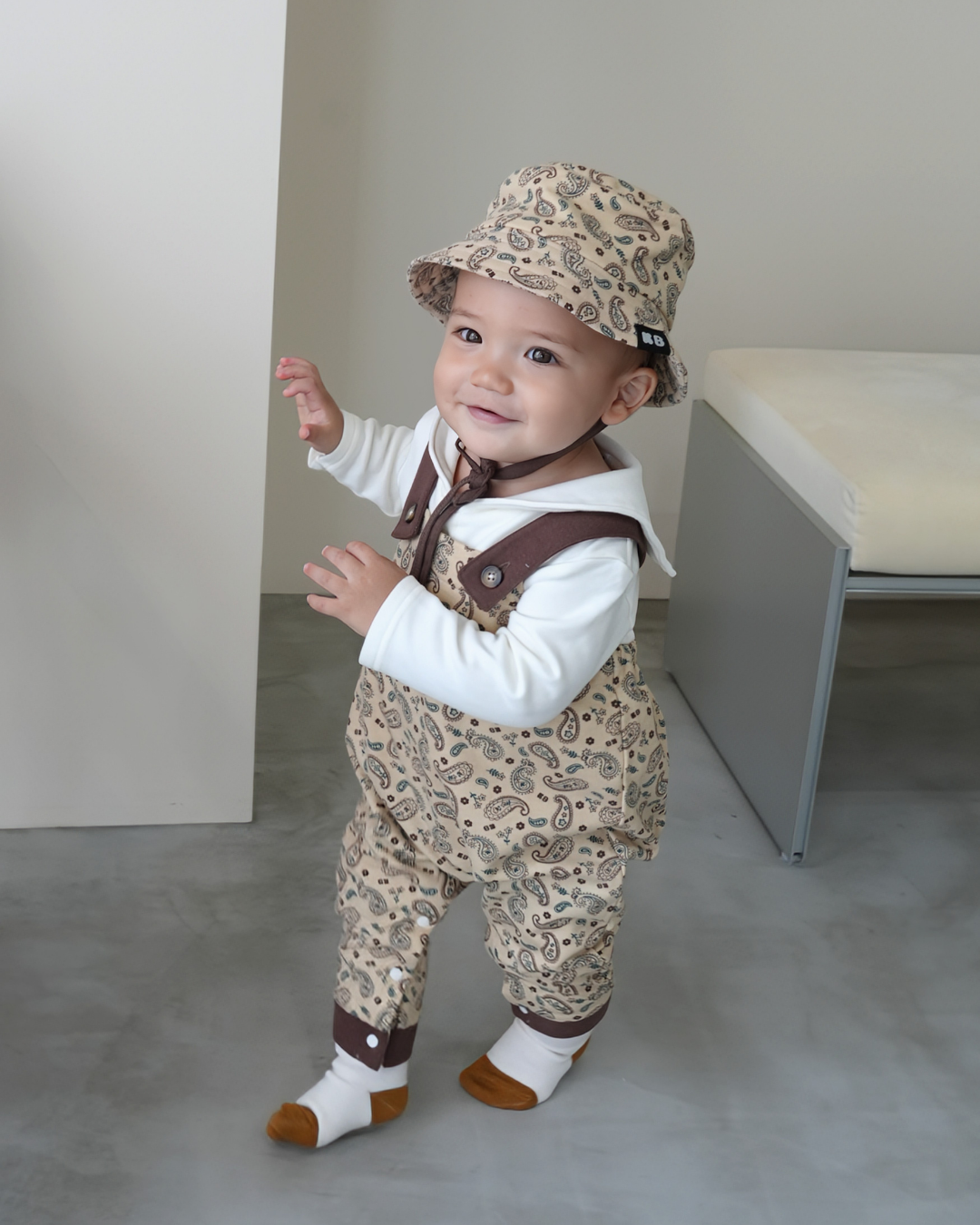 Floral Paisley Overalls [110341]