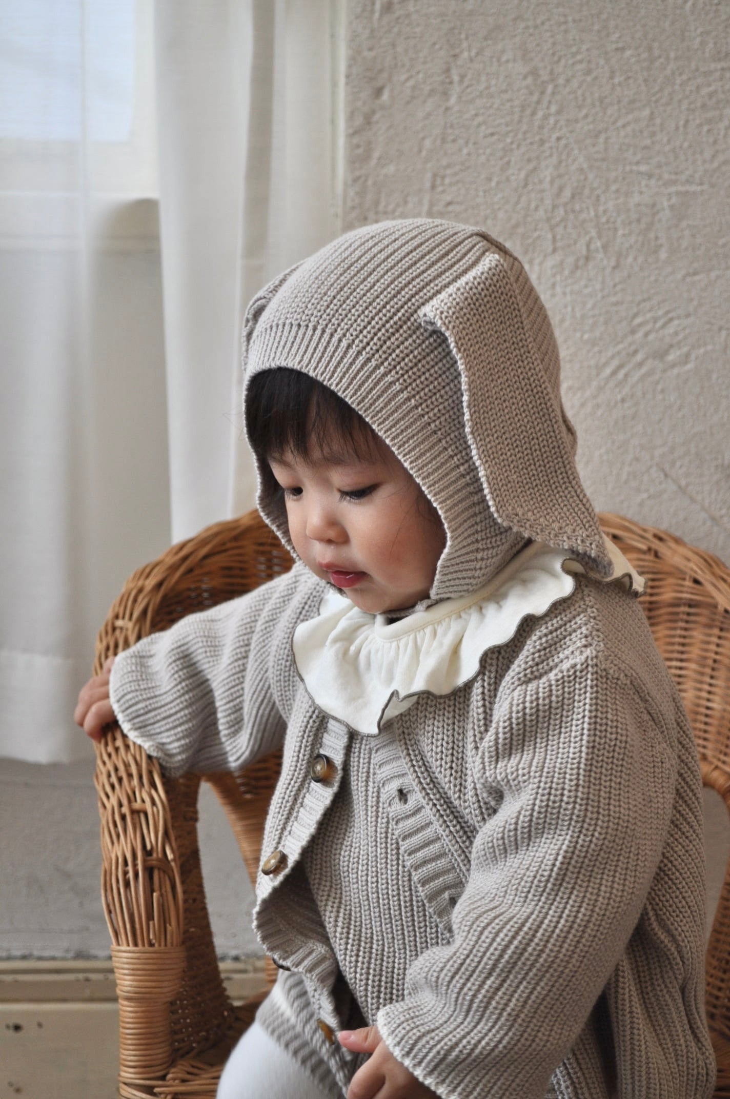Rabbit Knit Three Piece(gray)