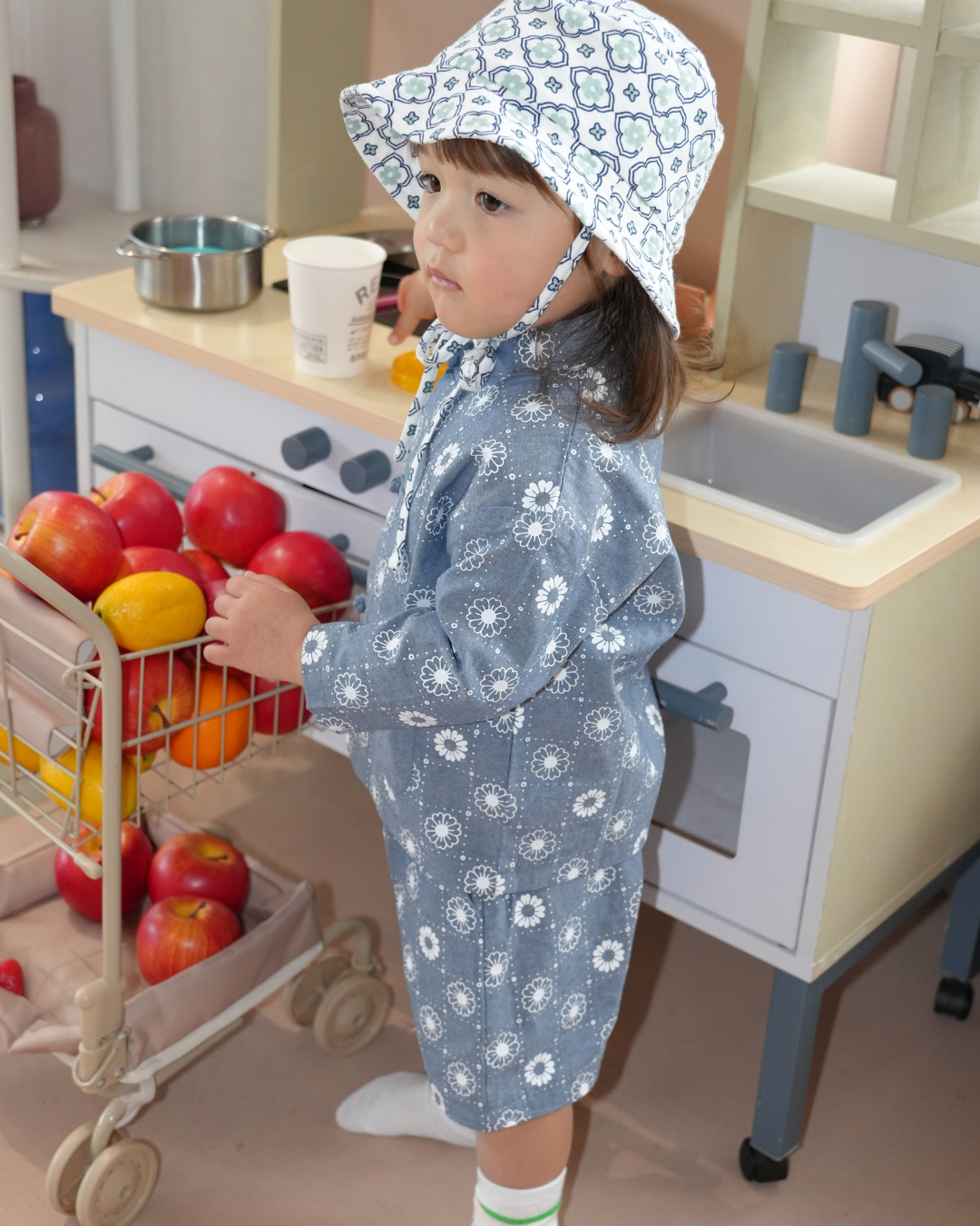 Daisy Denim China Shirt【110208】