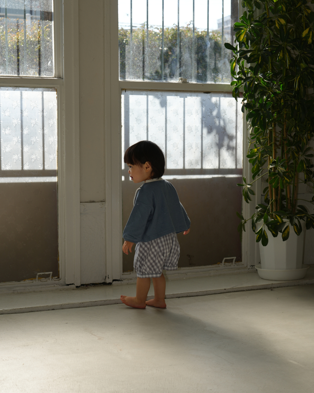 Sailor Collar Volume Sleeve Top【110124】(blue)