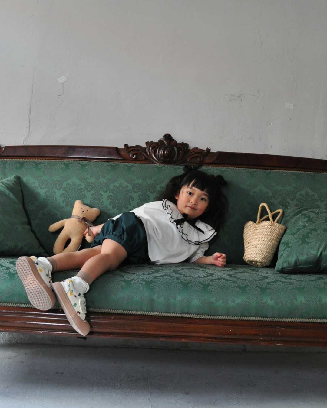 Classical Detachable Collar Pumpkin Pants Two Piece Set【110126】