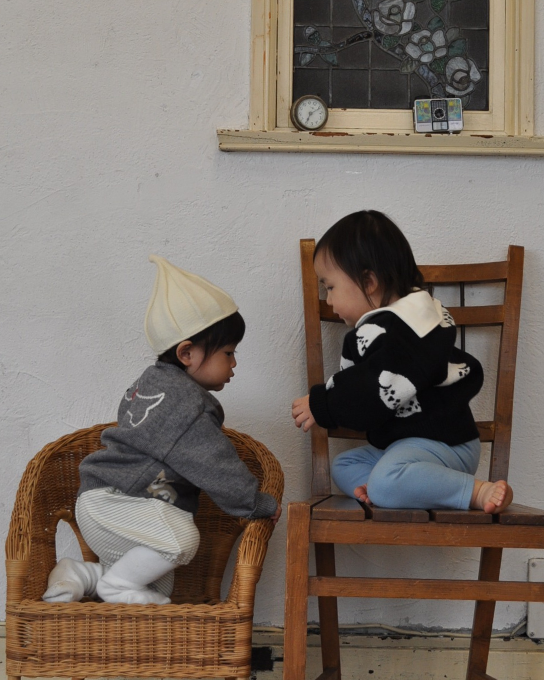 (予約商品)わんわんニットカーディガン【N3428】