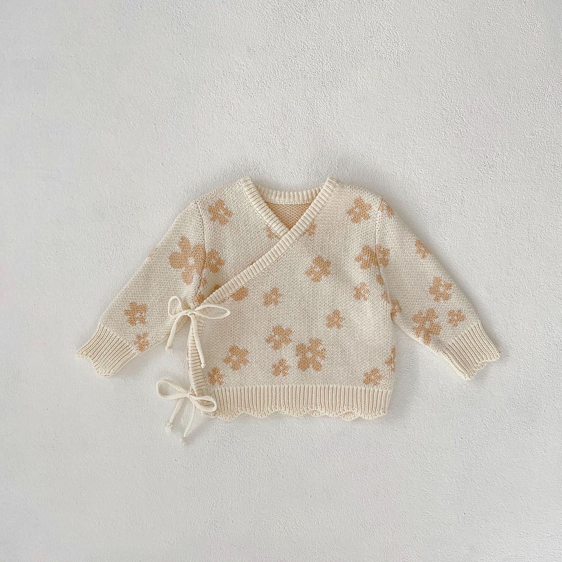 Flower design knit 4 items [N3202] 