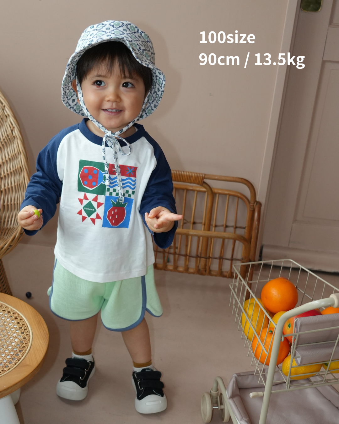 Doodle Raglan Sleeve T-Shirt【110134】