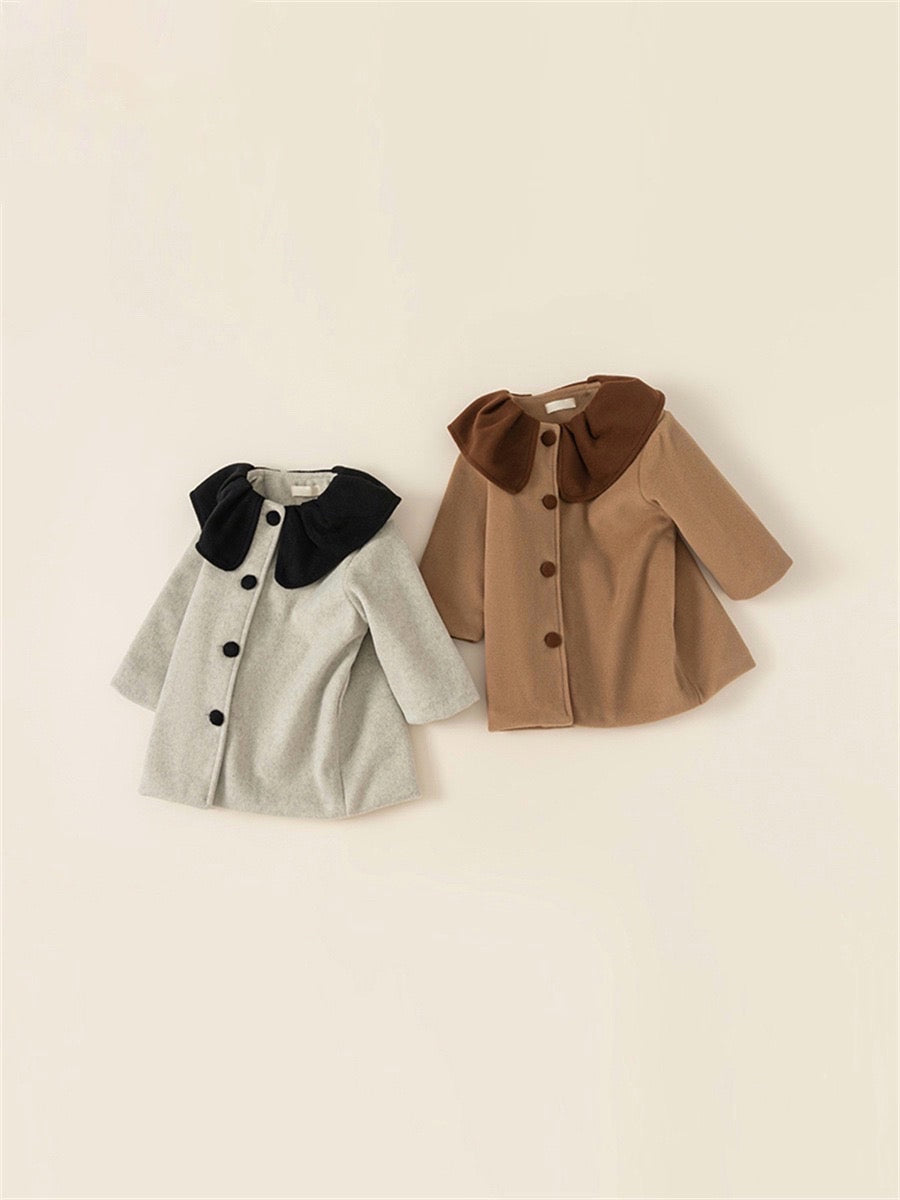 Design color tweed coat [K197]