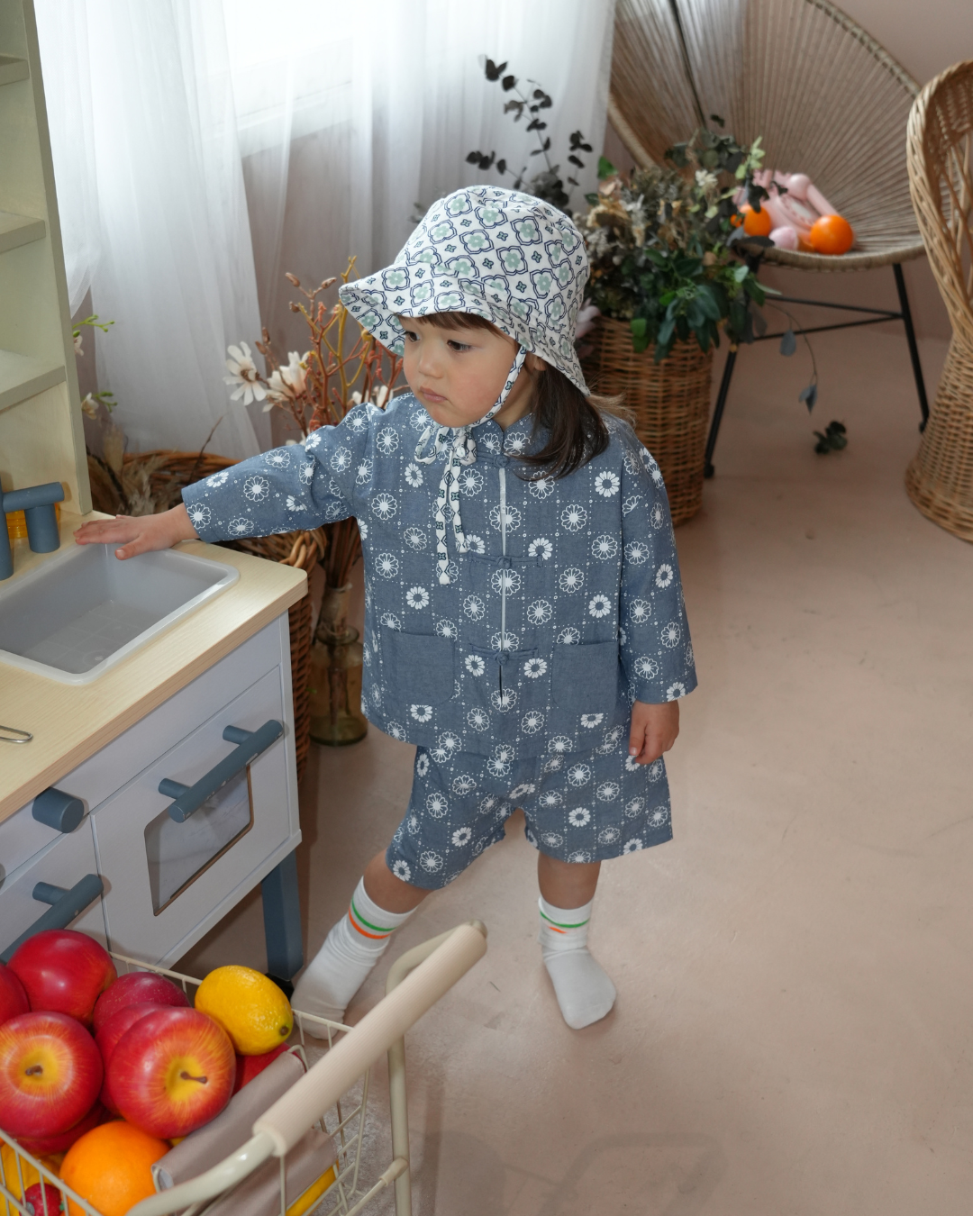 Daisy Denim China Shirt【110208】