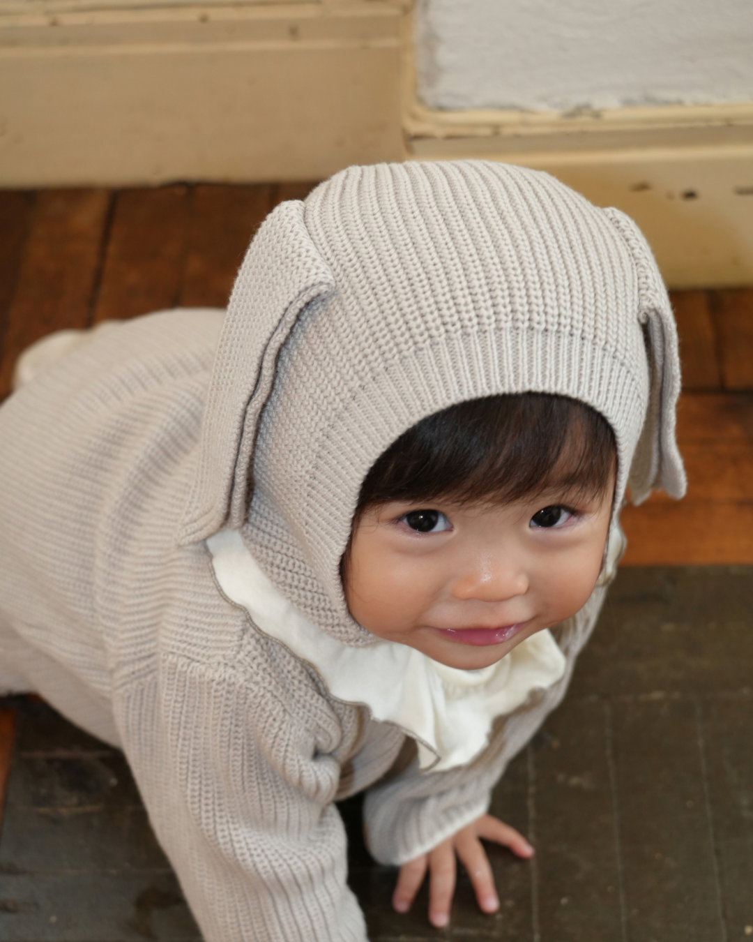 Rabbit Knit Three Piece(gray)