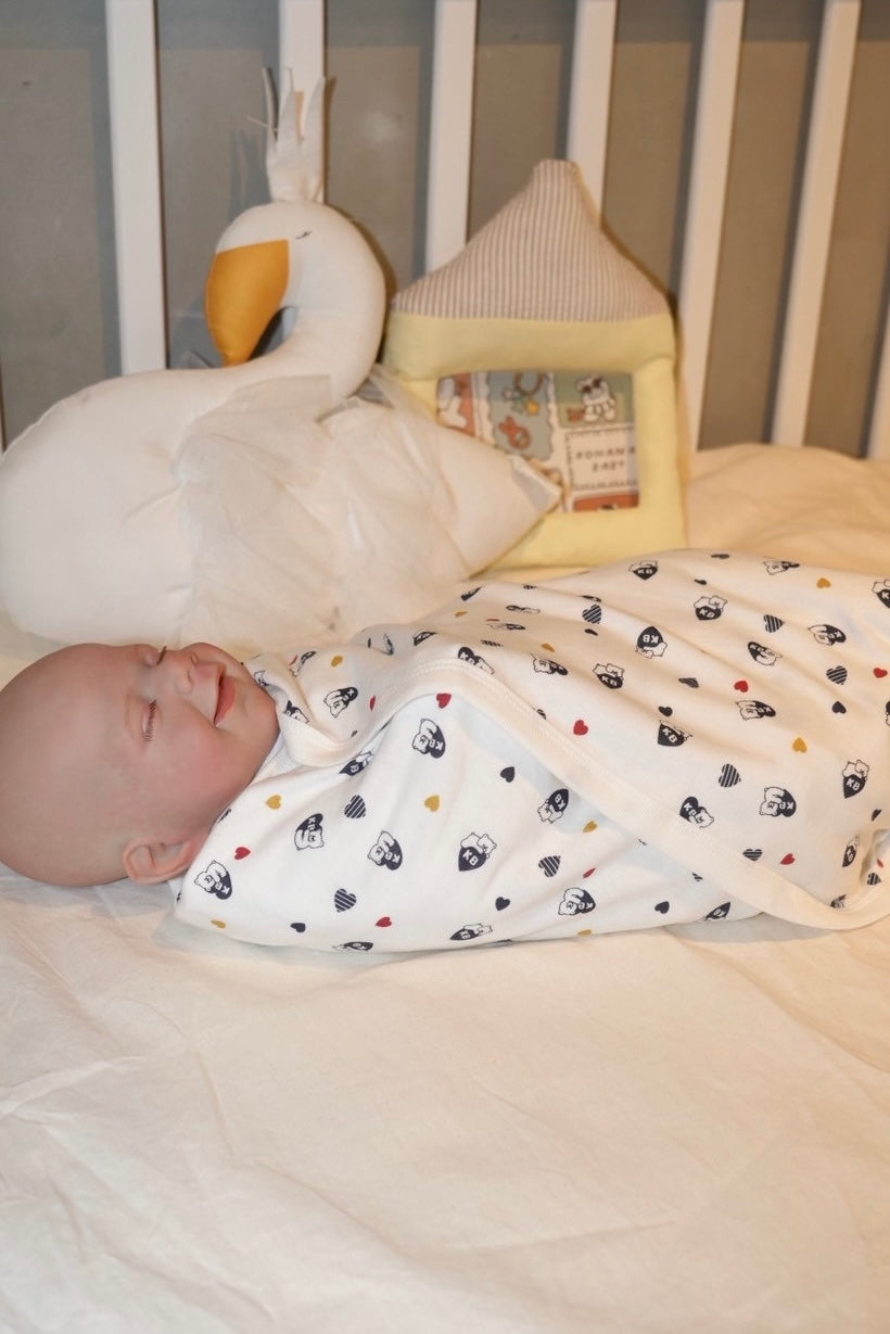 Kohana Bear All-Over Print Swaddle Blanket [110108] 