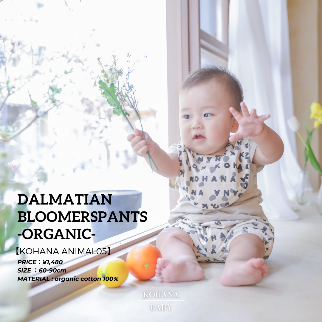 【KOHANA ANIMAL05】 Dalmatian bloomers pants-organic-