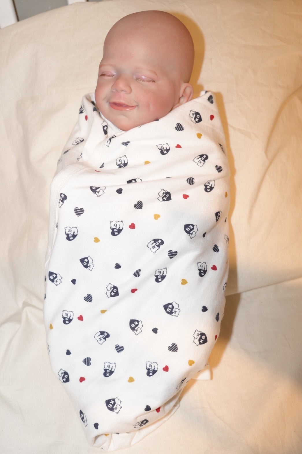 Kohana Bear All-Over Print Swaddle Blanket [110108] 