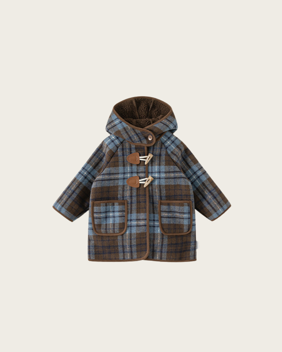 pre-order）ブルーチェックダッフルコート【K282】