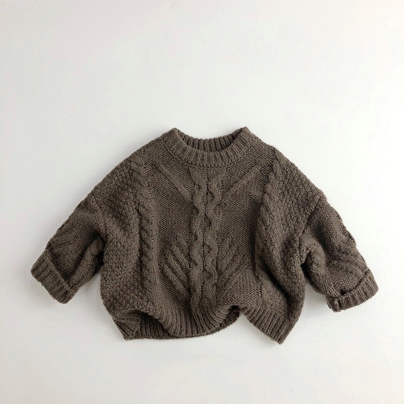 Twist mix knit pullover [K182] 