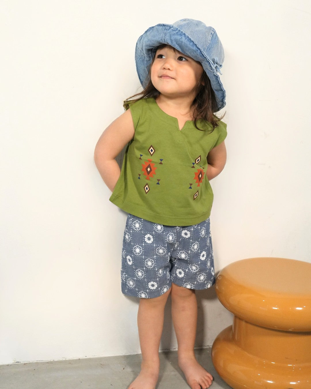 Ortega Sleeveless T-Shirt【110251】 (Khaki)