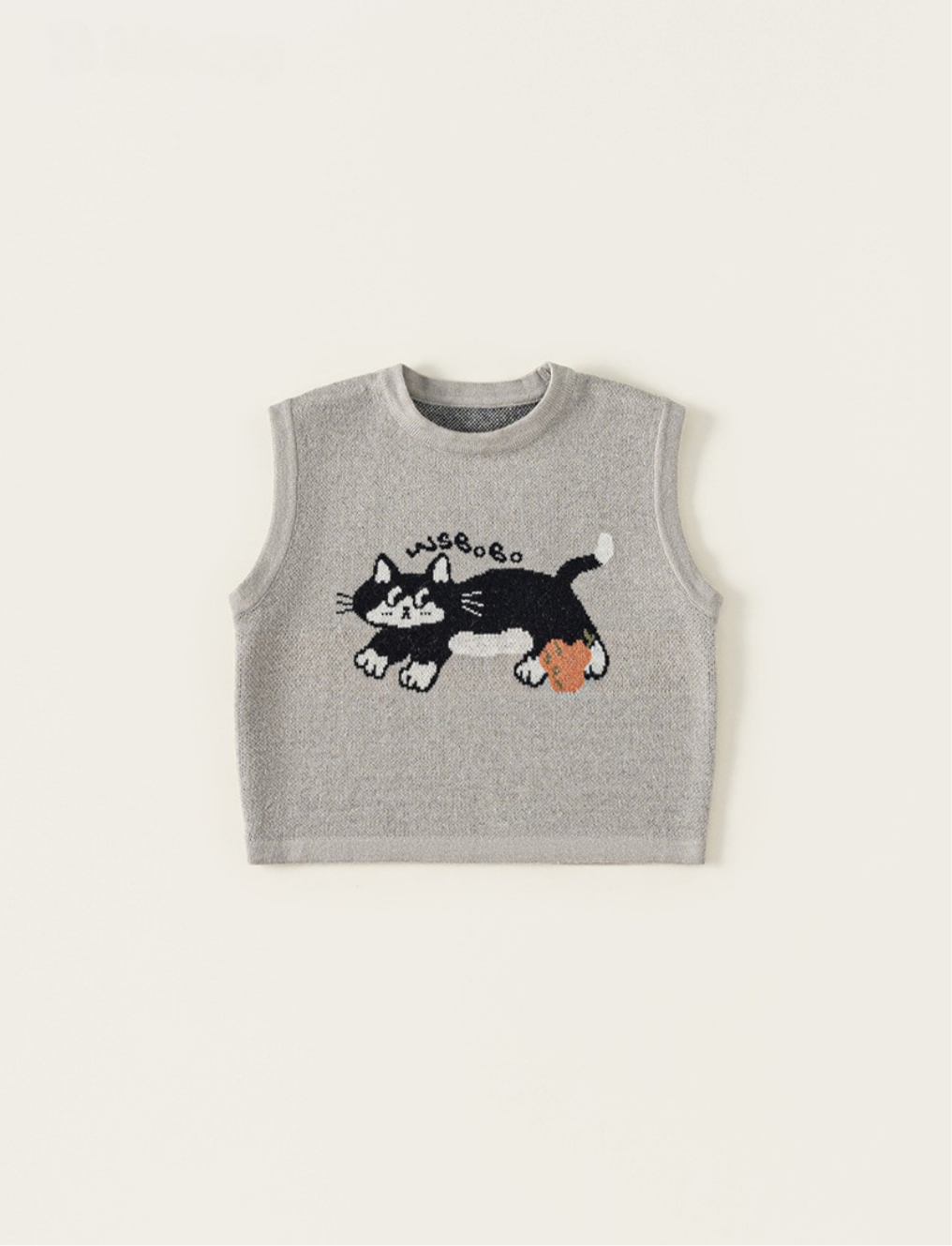 (予約商品)ねこさんニットベスト【K269】