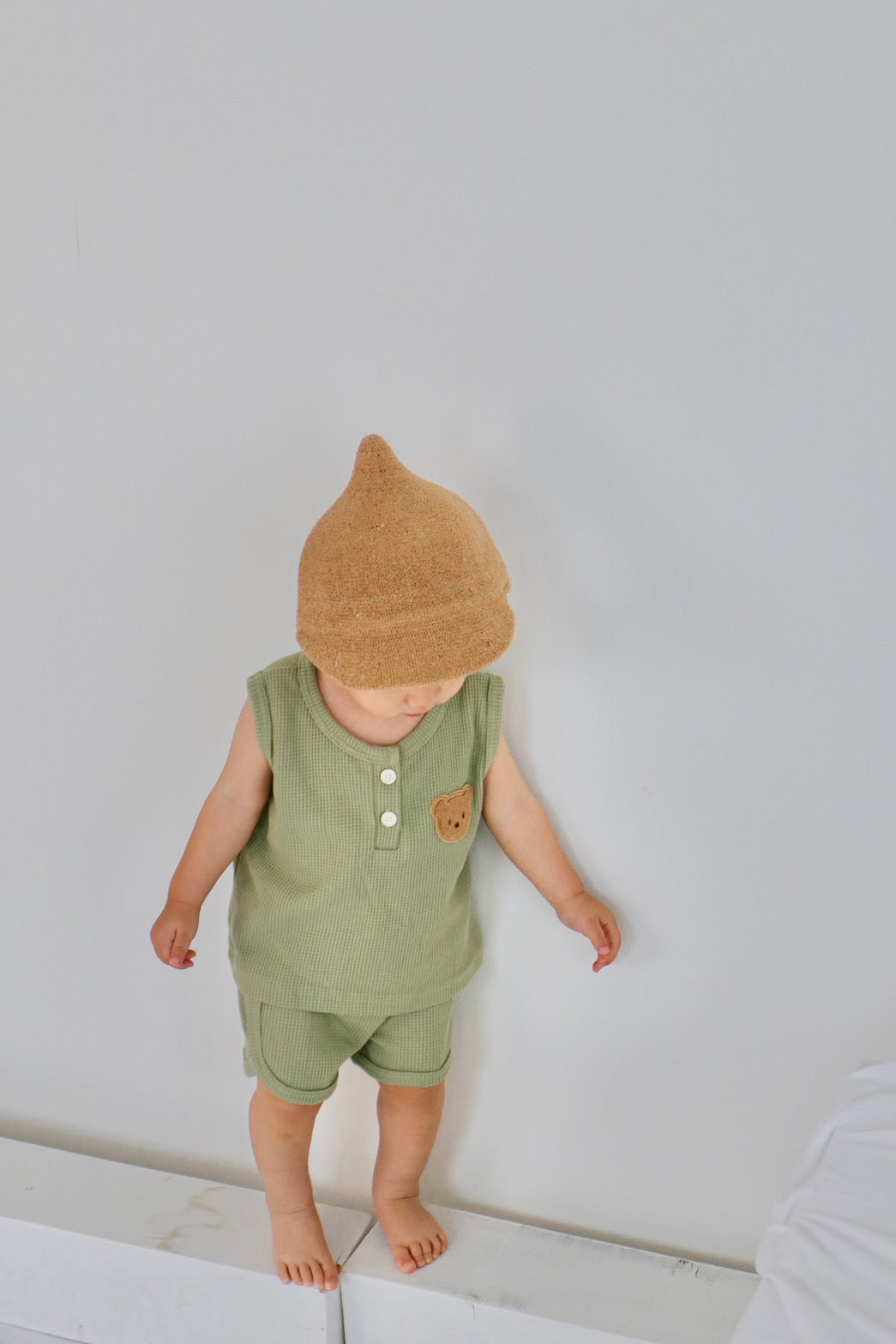 Bear sleeveless set [N3482]